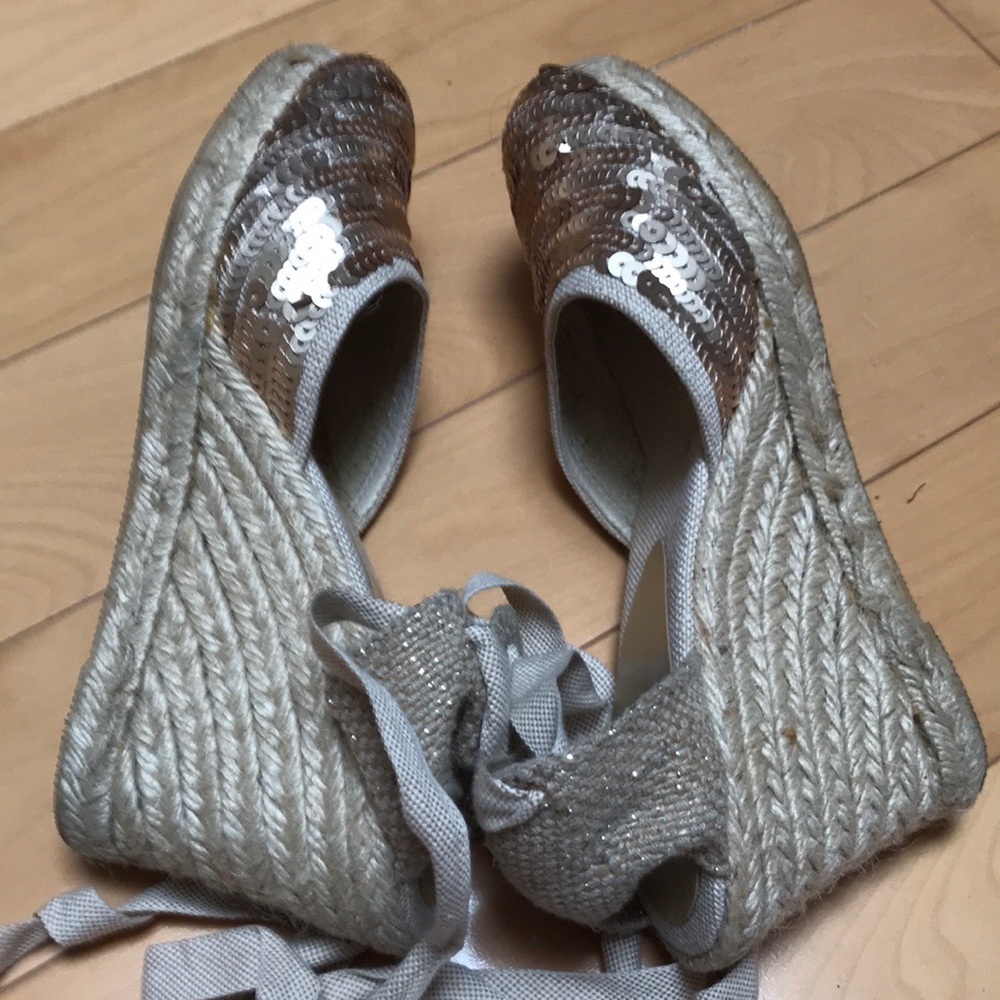 Golden sequins espadrilles - Picture 7 of 8